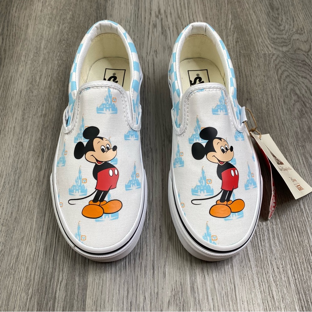 Disney Parks 2022 50th Anniversary Vans Slip On‎ Shoes Mens 4 | Womens 5.5 NWT